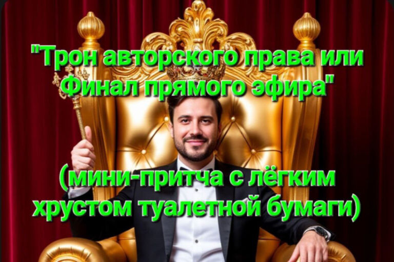 Трон авторского права или Финал прямого эфира.